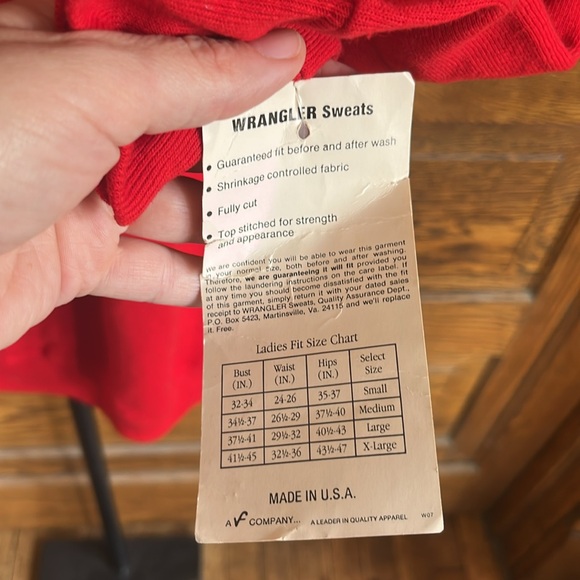 Wrangler Vintage Sweatshirt Dress size XL - Picture 3 of 5